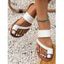 Fashionable Summer Beach Flats Flip Flops Outdoor Slippers - Blanc EU 43