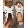 Plain Butterfly Knot Thick Bottom Summer Streetwear Slippers - Blanc EU 43