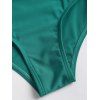 Maillot de Bain Bikini Croisé Au Dos à Bretelle Nouée à Taille Haute à Col Halter - Vert S | US 4