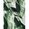 Pantalon D'Eté Long Fendu Ceinturé Tie Dye à Taille Elastique - Vert M | US 6