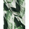 Pantalon D'Eté Long Fendu Ceinturé Tie Dye à Taille Elastique - Vert XL | US 12