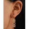 Boucles D'Oreilles Élégantes avec Inscription MOM Toute la Fête Des Mères - multicolor A 