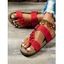 Summer Clip Toe Soft Sole Cork Braided Buckle Flat Sandal - multicolor EU 39