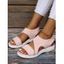 Washable Slingback Orthopedic Slide Sport Sandals Mesh Hollow Out Platform Wedge Sandals - Rose clair EU 41
