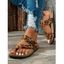 Summer Clip Toe Soft Sole Cork Braided Buckle Flat Sandal - multicolor EU 40