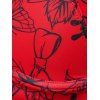Maillot de Bain Bikini Croisé Rose Imprimée à Taille Haute à Armature Saint-Valentin - Rouge M | US 6