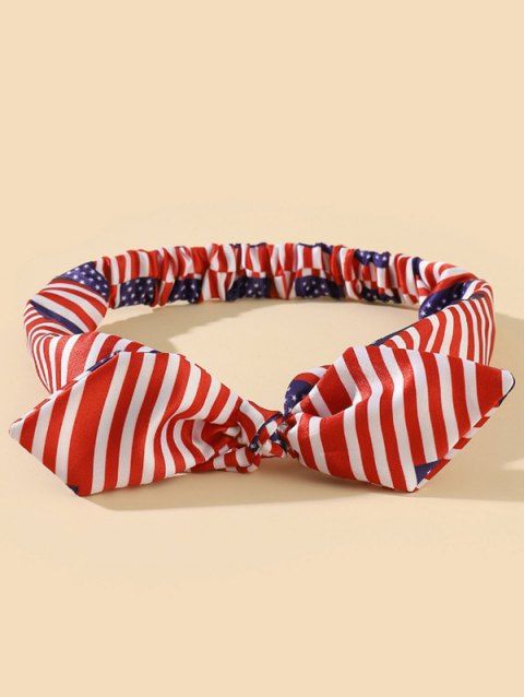 Cravate Élastique Drapeau Américain Design Oreilles de Lapin avec Nœud Papillon