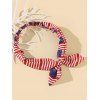 Cravate Élastique Drapeau Américain Design Oreilles de Lapin avec Nœud Papillon - multicolor 