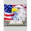 Tapisserie Murale Tendance Motif Aigle et Drapeau Américain dans la Journée - multicolor B 