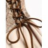 Robe Mouchoir Superposée Métallisée à Lacets - café lumière L | US 8-10