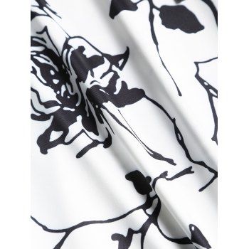 Paisley Print Front Lace-Up Cami Dress Sleeveless A Line Dress