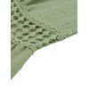 Solid Color Clip Dot Sheer Waist V Neck Cami Dress Sleeveless High Waist Summer Tiered Dress - Vert clair XL | US 12