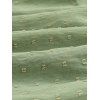 Solid Color Clip Dot Sheer Waist V Neck Cami Dress Sleeveless High Waist Summer Tiered Dress - Vert clair L | US 8-10