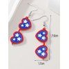 New Fashionable Independence Day American Flag Element Eyewear Earrings - multicolor 