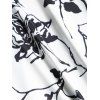 Robe A-ligne à Motif Cachemire sans Manches avec Lien à Nouer - Blanc M | US 6