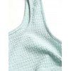 Haut Texturé Imprimé sans Manches à Col Carré et Pantalon à Taille Elastique - Vert clair S | US 4