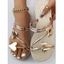 New Heart Open Toe Anti-slip Flat Simple Summer Sandals - d'or EU 43