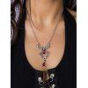 Collier Ras du Cou Gothique Araignée en Cristal Artificiel - multicolor A 