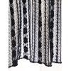 Robe gothique deux pièces, couleur unie, bretelles spaghetti et dentelle, manches évasées transparentes, nouée sur le devant, robe élégante et transparente - Noir XXL | US 14