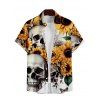 Robe Trapèze à Décolleté Plongeant à Bretelles Spaghetti et Manches Retroussées - multicolor A S | US 4