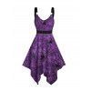 Robe Mouchoir Anneau en O Toile D'Araignée Imprimée sans Manches à Taille Haute - Concorde L | US 8-10