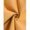 Chemise avec Cordon de Serrage à Manches Retroussées et à Imprimé Crâne de Couleur Unie pour Hommes - orange clair S | US 4