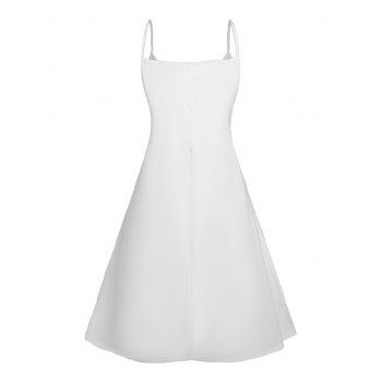 Octopus Print V Neck High Waist Spaghetti Strap Dress and Roll Up Sleeve Shirt Hawaii Outfit