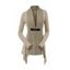 Cable Knit Asymmetrical Cardigan Buckle Colorblock Long Sleeve Cardigan - Gris S | US 4