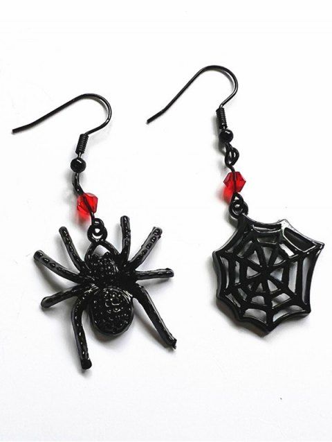 Boucles D'Oreilles Pendantes Motif Araignée Style Gothique