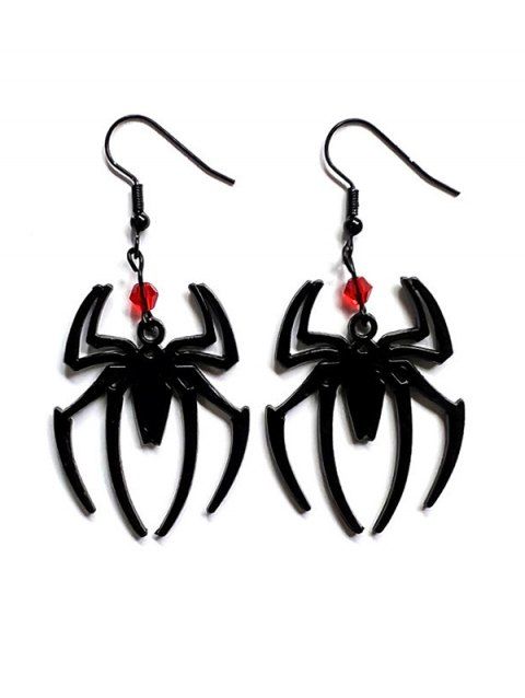 Boucles D'Oreilles Pendantes Motif Araignée Style Gothique