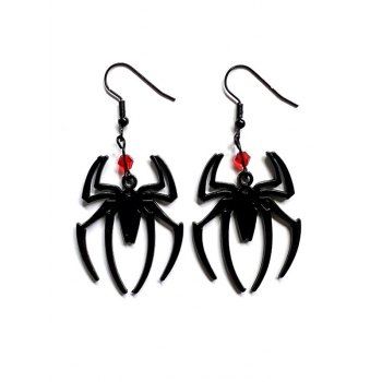 Gothic Spider Pattern Dangle Earrings