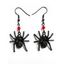 Boucles D'Oreilles Pendantes Motif Araignée Style Gothique - multicolor A 