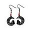 Boucles D'Oreilles Pendantes Motif Chat et Lune à Sculpture Creuse Style Gothique - multicolor C 