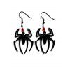 Boucles D'Oreilles Pendantes Motif Araignée Style Gothique - multicolor B 