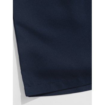 Van Gogh Sunflower Print Sweetheart Neck Mock Button Dress and Roll Up Sleeve Shirt Solid Color Shorts Hawaii Outfit