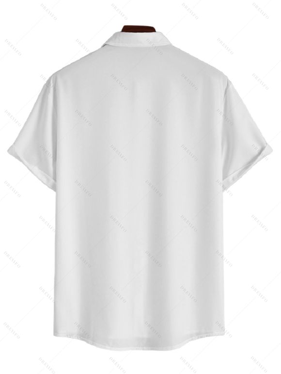 Robe Trapèze à Bretelles Spaghetti avec Col en V et Short de Couleur Unie avec Imprimé Pieuvre - Blanc S | US 4