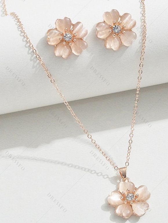 Ensemble Micro Robe et Boucles D'Oreilles avec Col en Cœur Imprimé Fleurs et Fluide - Blanc S | US 4