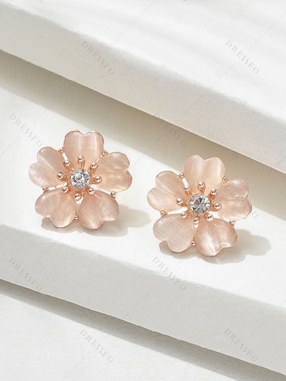 Ensemble Micro Robe et Boucles D'Oreilles avec Col en Cœur Imprimé Fleurs et Fluide - Blanc S | US 4