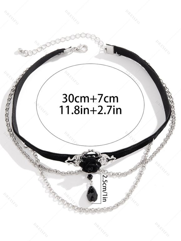 Robe à Bretelles à Imprimé Chat à Lacets - Vert profond S | US 4