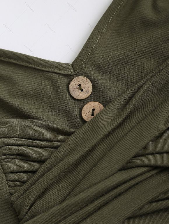 Robe à Capuche Etoile Lune et Chaîne Floral avec Bouton - Vert profond S | US 4