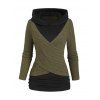Pull à Capuche Texturé Jointif Croisé Boutonné - café S | US 4
