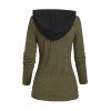 Pull à Capuche Texturé Jointif Croisé Boutonné - café S | US 4
