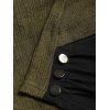 Pull à Capuche Texturé Jointif Croisé Boutonné - café S | US 4