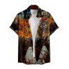 Halloween Skeleton Pumpkin House Print V Neck Spaghetti Strap Dress and Roll Up Sleeve Shirt Outfit - Noir S | US 4