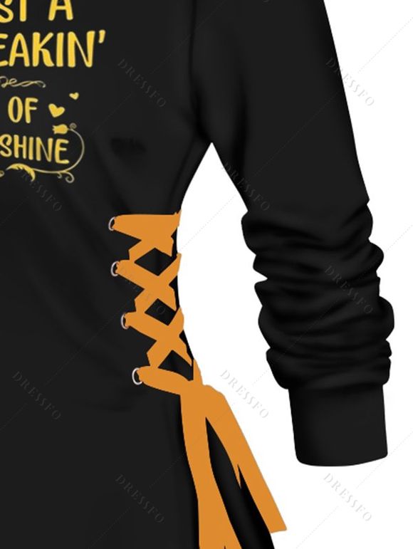 Robe Sweat à Capuche Légère avec Diamant 