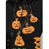 Robe à Capuche D'Halloween Ligne A Citrouille Imprimée à Lacets à Côté - Orange Foncé M | US 6