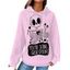 Sweat à Capuche D'Halloween Squelette Imprimé à Carreaux avec Poche à Cordon - Rose clair XXL | US 14