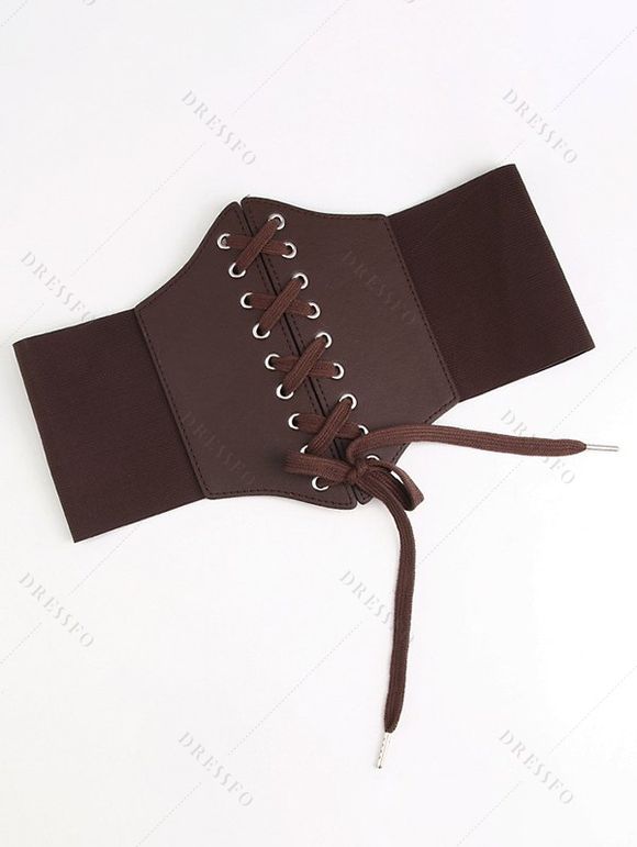 Hooded Cable Knit Arm Sweater Dress Set and Lace Up Corset Belt Lace Up Ankle Boots Hollow Out Earrings Outfit - Noir S | US 4