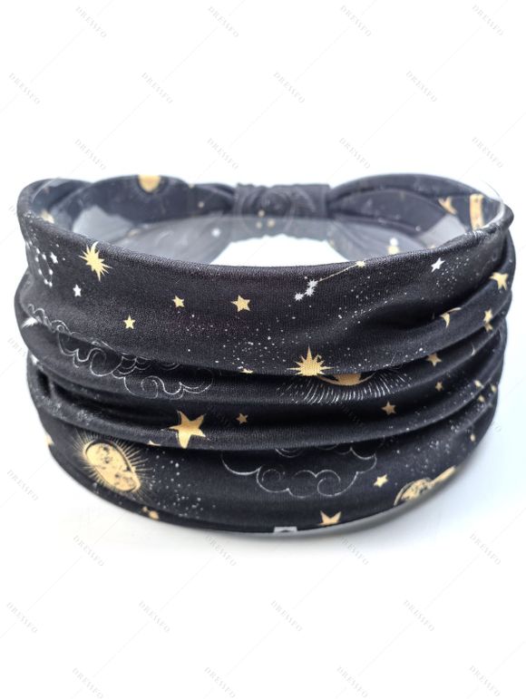 Robe de Yoga Nouée Etoile Galaxie Design en Coton 5 Pièces - multicolor A 