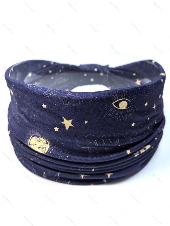 Robe de Yoga Nouée Etoile Galaxie Design en Coton 5 Pièces - multicolor A 